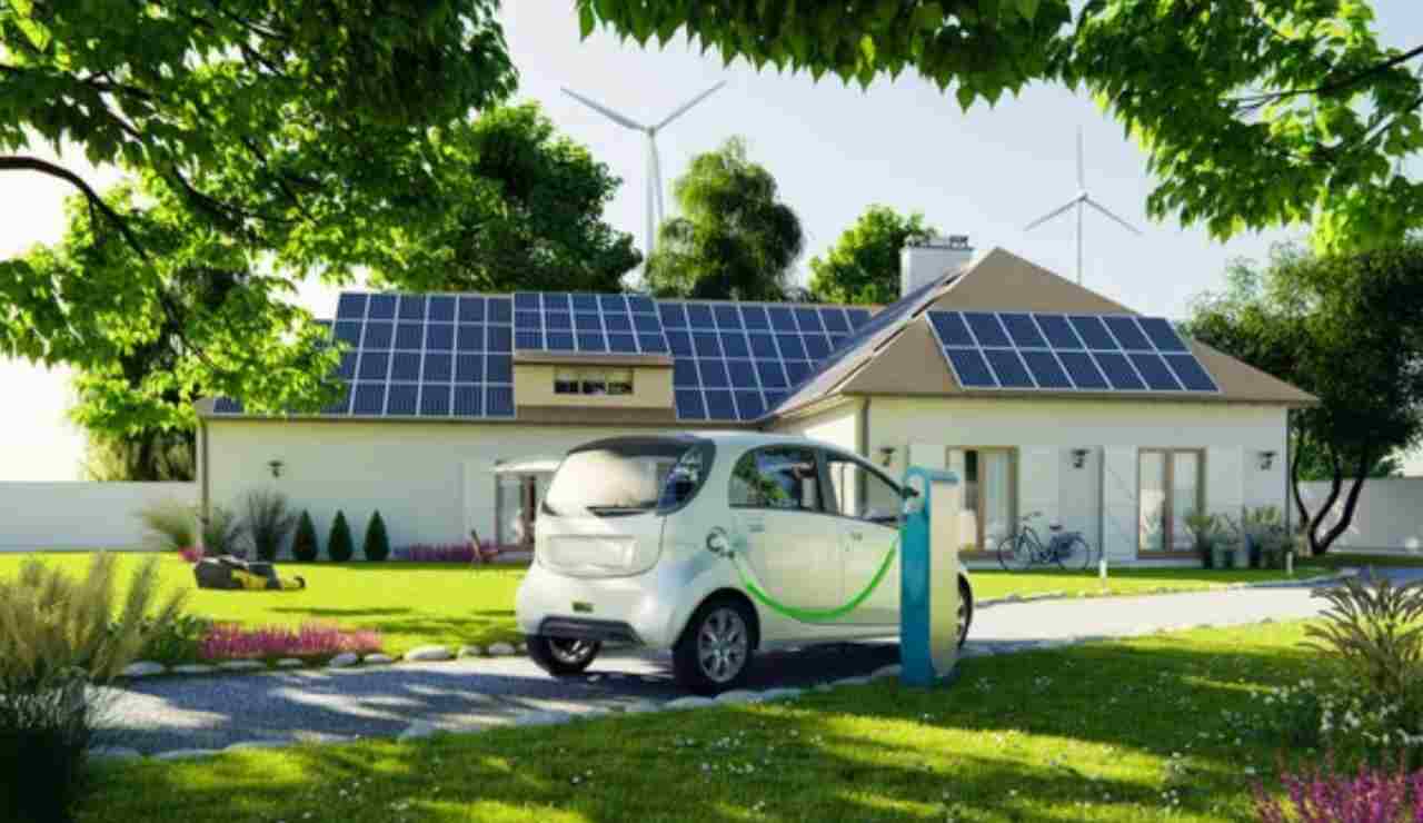 Colonnine a casa e auto elettriche (Depositphotos foto)