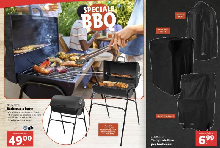 Volantino LIDL primo barbecue primavera meno 80 euro