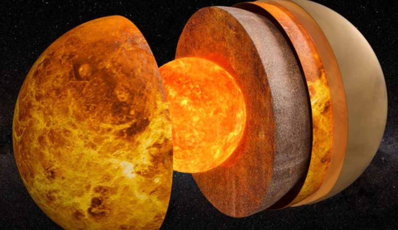 Illustrazione della struttura di Venere (Depositphotos foto) - www.sciencecue.it