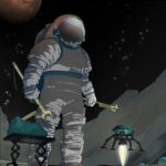 Lavoro notturno sulla luna di Marte