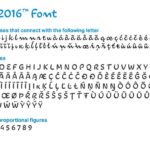 Font set of rio 2016 for Logotipo