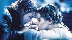 jack e rose sulla zattera del titanic