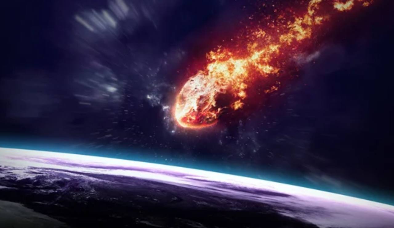 Asteroide in collisione (Depositphotos foto)