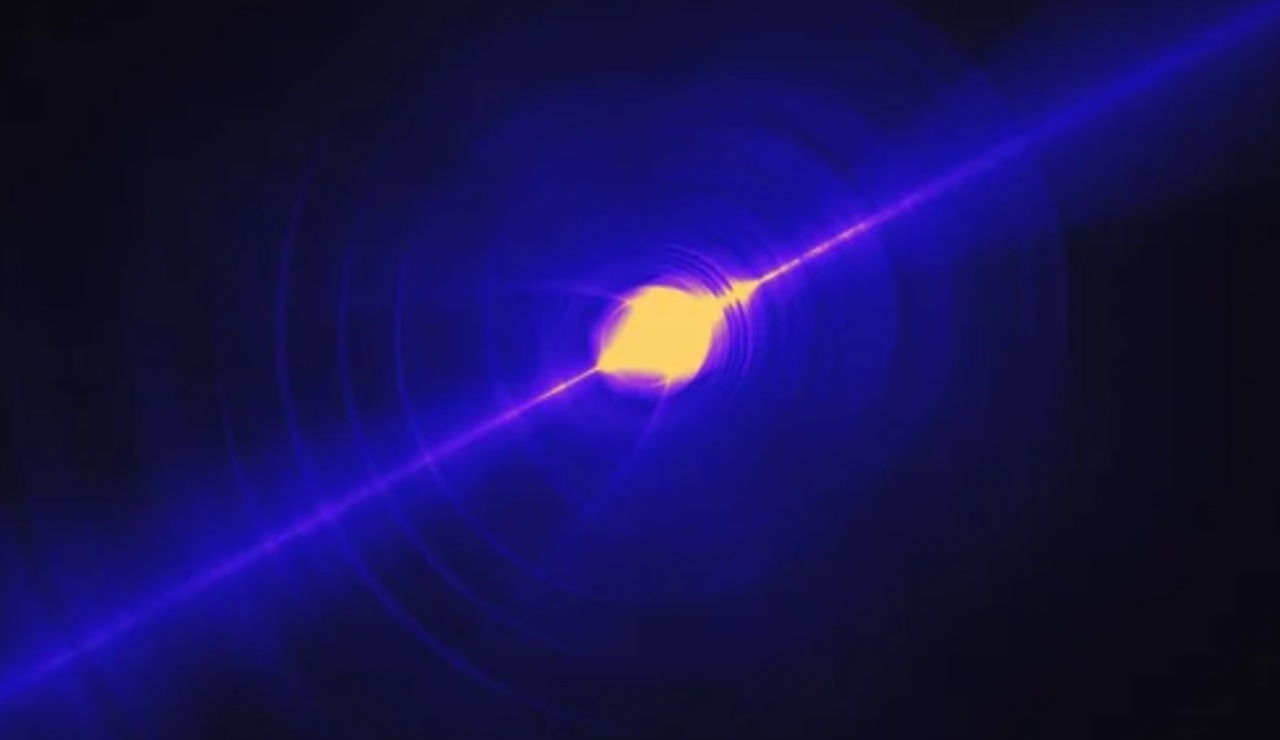Illustrazione di impulsi laser (Depositphotos foto) - www.sciencecue.it