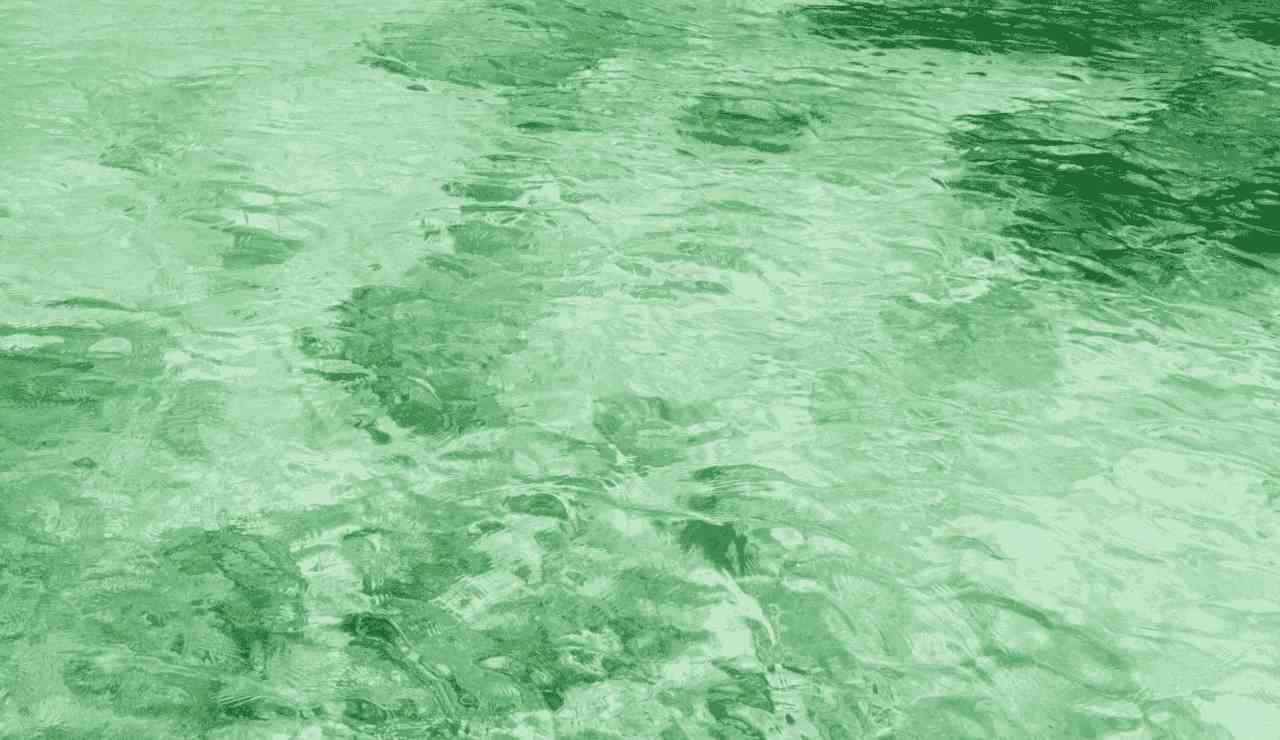 Spiaggia verde acqua