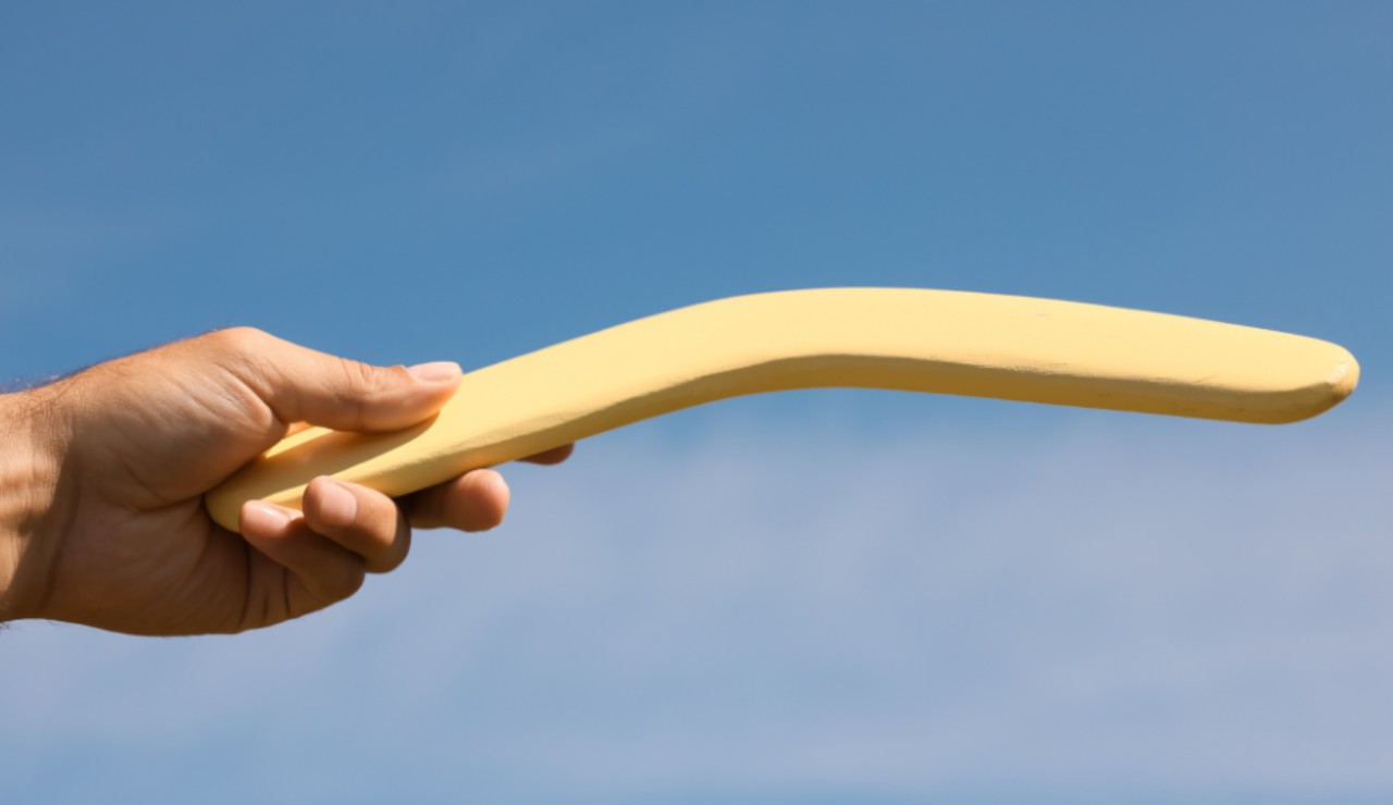 Illustrazione di un boomerang (Canva FOTO) - sciencecue.it