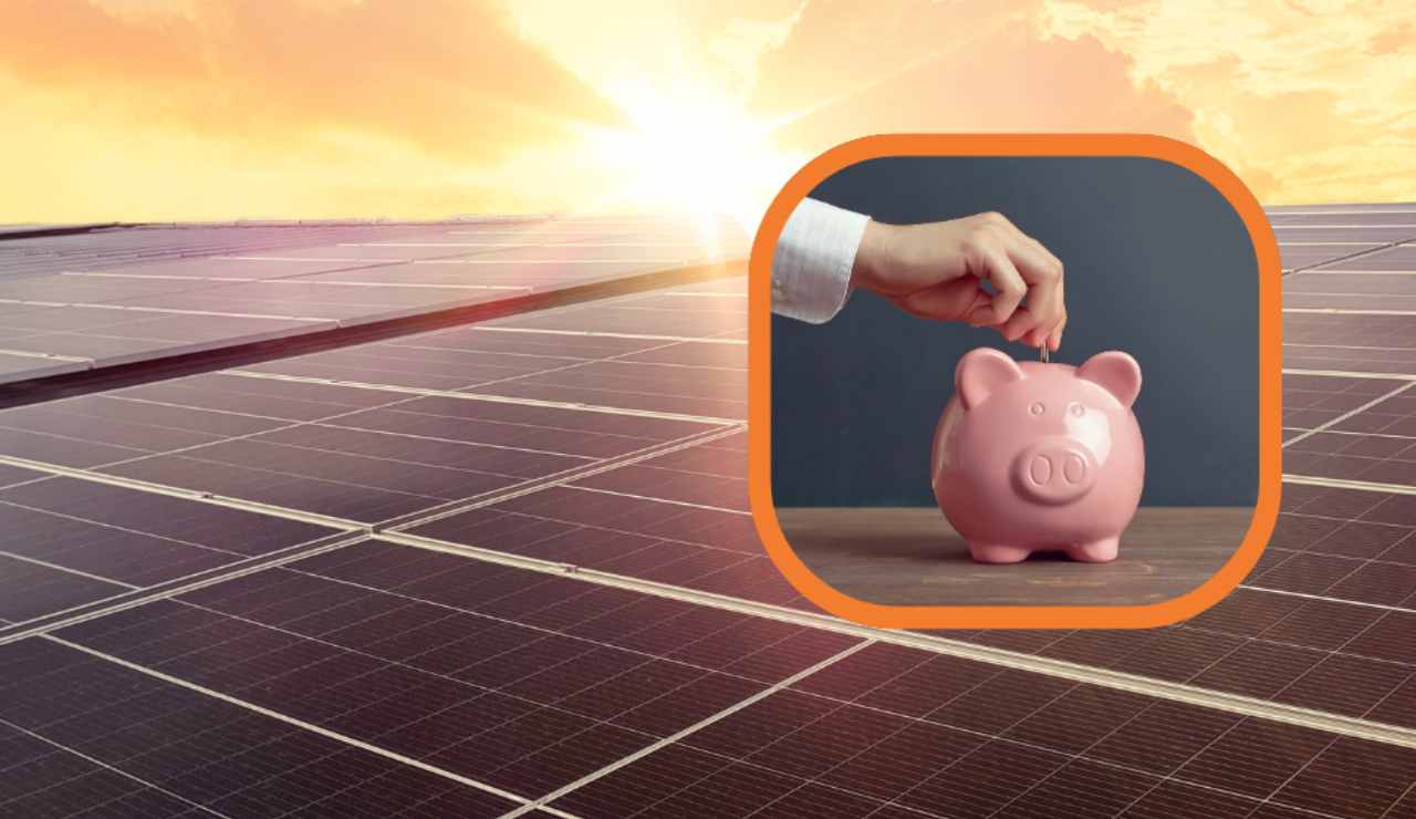 Illustrazione di un impianto fotovoltaico (Canva FOTO) - sciencecue.it