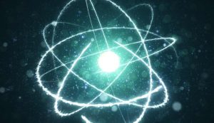 Illustrazione di un atomo (Canva FOTO) - sciencecue.it