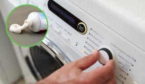 Lavatrice e dentifricio